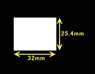 サトーバーラベ用ユポサーマルラベル（32mm×25.4mm）