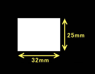 ハロー用無地サーマルラベル（32mm×25mm）普通紙