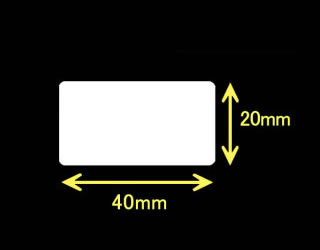 レスプリ熱転写用ラベル（幅40mm×高20mm）1巻 2100枚巻