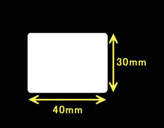 レスプリ熱転写用ラベル（幅40mm×高30mm）1巻 1470枚巻