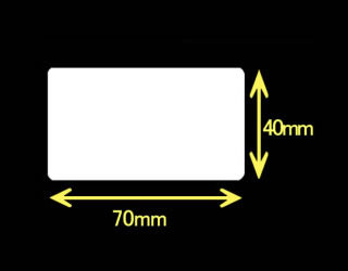 レスプリ熱転写用ラベル（幅70mm×高40mm）1巻 1140枚巻