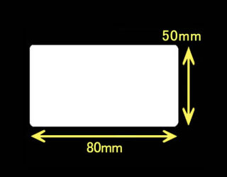 レスプリ熱転写用ラベル（幅80mm×高50mm）1巻 940枚巻