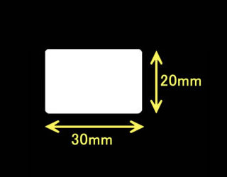 レスプリ熱転写用ラベル（幅30mm×高20mm）1巻 2100枚巻