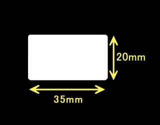 レスプリ熱転写用ラベル（幅35mm×高20mm）1巻 2100枚巻