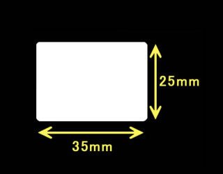 レスプリ熱転写用ラベル（幅35mm×高25mm）1巻 1770枚巻