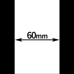 ハロー用無地サーマルラベル（40mm×60mm）普通紙