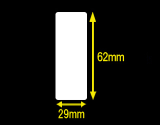白無地サーマルラベル　（60mm×48mm）