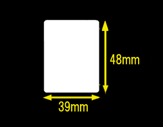 白無地サーマルラベル　（60mm×48mm）
