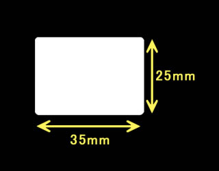 サトーレスプリ用サーマルラベル（高さ25mm×幅35mm）
