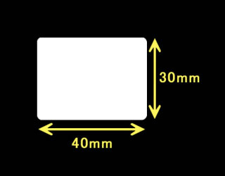 サトーレスプリ用サーマルラベル（高さ30mm×幅40mm）