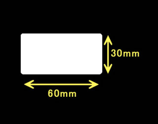 サトーレスプリ用サーマルラベル（高さ30mm×幅60mm）
