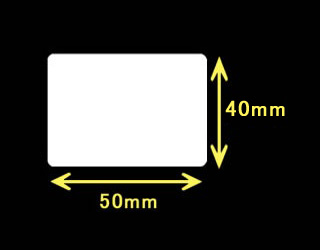 サトーレスプリ用サーマルラベル（高さ40mm×幅50mm）