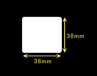 白無地サーマルラベル　（40mm×23mm）