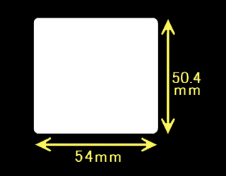 白無地サーマルラベル　（40mm×23mm）