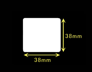 白無地サーマルラベル　（60mm×48mm）