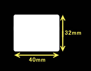 ZEBRA汎用サーマルラベル　（40mm×32mm）