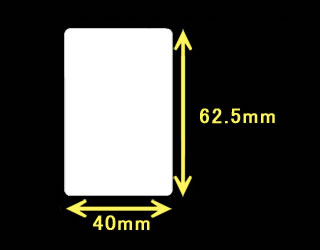 ZEBRA汎用サーマルラベル　（40mm×62.5mm）