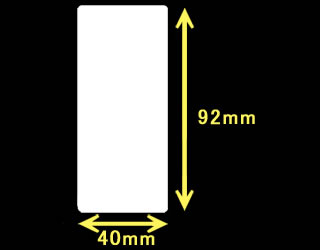 白無地サーマルラベル（60mm×60mm）1巻当り1100枚 20巻 <30017