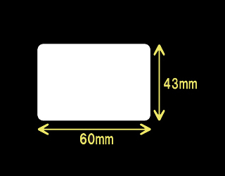 ZEBRA汎用サーマルラベル　（60mm×40mm）