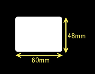 ZEBRA汎用サーマルラベル　（60mm×48mm）