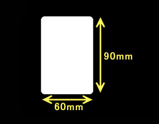 白無地サーマルラベル　（60mm×90mm）