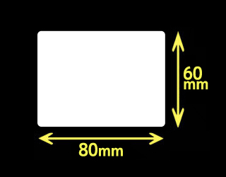 ZEBRA汎用サーマルラベル　（80mm×60mm）