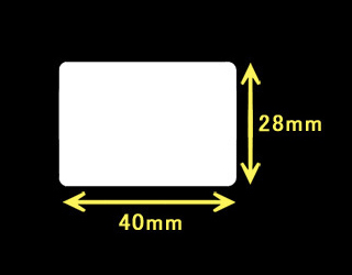 ブラザーTD-4000/4100用サーマルラベル（幅40mm×高さ28mm）