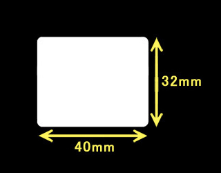 ブラザーTD-4000/4100用サーマルラベル（幅40mm×高さ32mm）