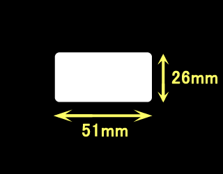 ブラザーTD-4000/4100用サーマルラベル（高さ26mm×幅51mm）