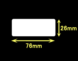 ブラザーTD-4000/4100用サーマルラベル（高さ26mm×幅76mm）