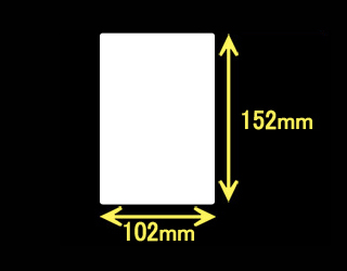 RJシリーズ用ラベル　（102mm×152mm）