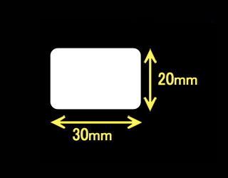 RJシリーズ用ラベル　（30mm×20mm）