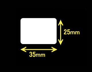 RJシリーズ用ラベル　（35mm×25mm）