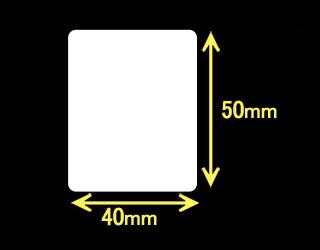 RJシリーズ用ラベル　（40mm×50mm）