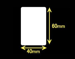 RJシリーズ用ラベル　（40mm×60mm）