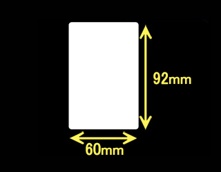 RJシリーズ用ラベル　（60mm×92mm）